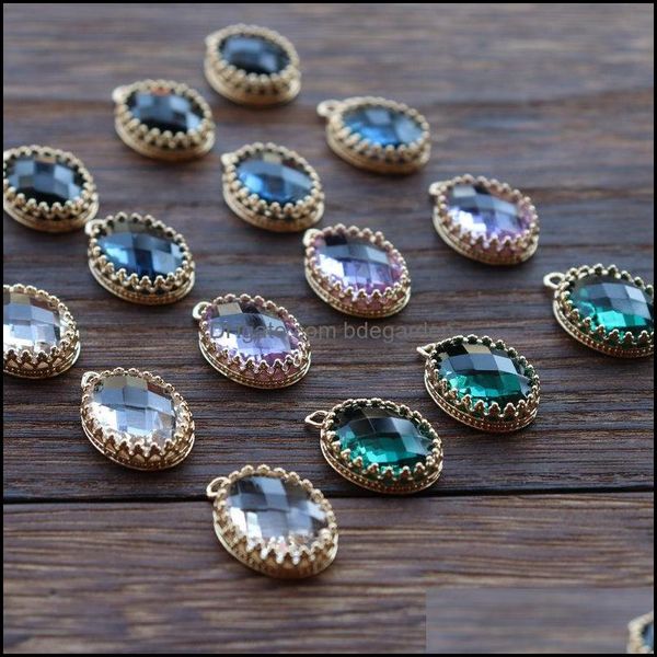 charms jewelry findings components elegant design 12x16mm oval shape colorf crystal glass charm for diy making dro dhx8y, Bronze;silver
charms jewelry findings components elegant design 12x16mm oval shape colorf crystal glass charm for diy making dro dhx8y, Bronze;silver