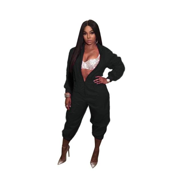 jumpsuits & rompers women zipper neck playsuits casual long sleeve sports style aa, Black;white
jumpsuits & rompers women zipper neck playsuits casual long sleeve sports style aa, Black;white