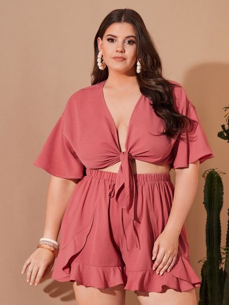 plus knot front butterfly sleeve crop e2cn#, Black
plus knot front butterfly sleeve crop e2cn#, Black