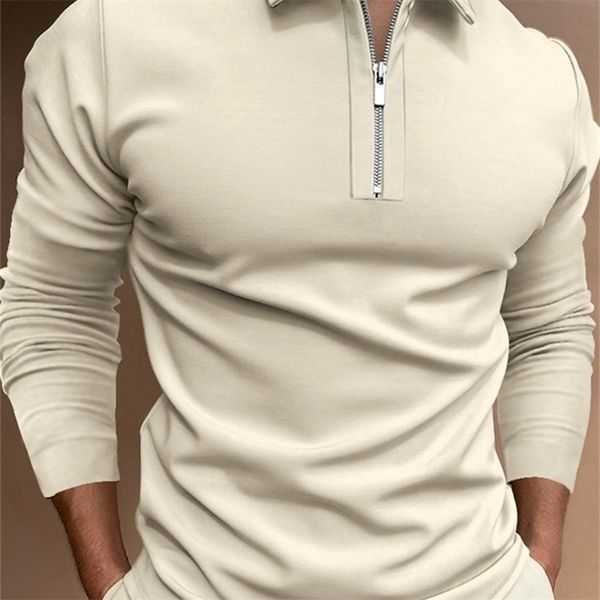 brand spring and autumn polo shirt men's pure color long sleeve slim men's fashion polo shirt casual men's shirt 220407, White;black
brand spring and autumn polo shirt men's pure color long sleeve slim men's fashion polo shirt casual men's shirt 220407, White;black