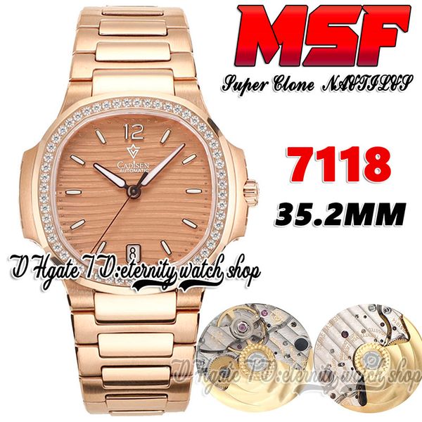 msf 7118-1200r-010 cal.324sc ms324 automatic ladies watch 35.2mm texture dial diamonds bezel rose gold stainless steel bracelet super versio, Slivery;brown
msf 7118-1200r-010 cal.324sc ms324 automatic ladies watch 35.2mm texture dial diamonds bezel rose gold stainless steel bracelet super versio, Slivery;brown