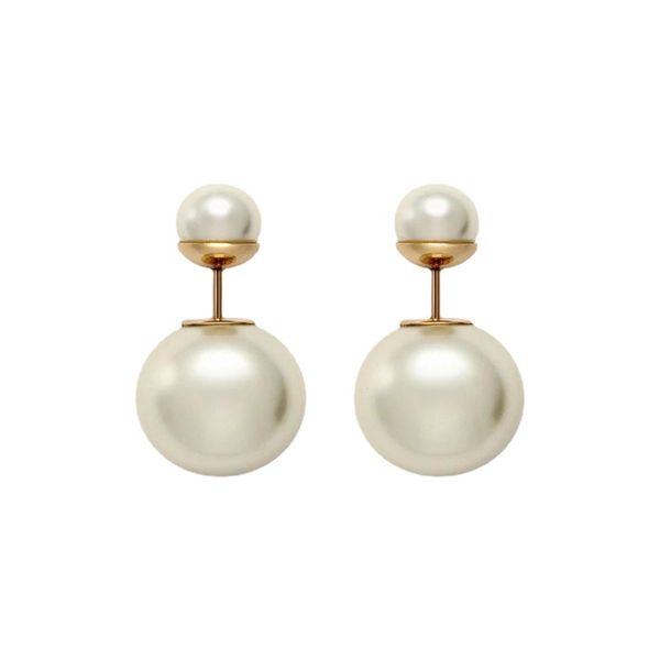 double side big ball luxury pearl stud earrings simple charm fashion ear rings jewelry, Golden;silver
double side big ball luxury pearl stud earrings simple charm fashion ear rings jewelry, Golden;silver