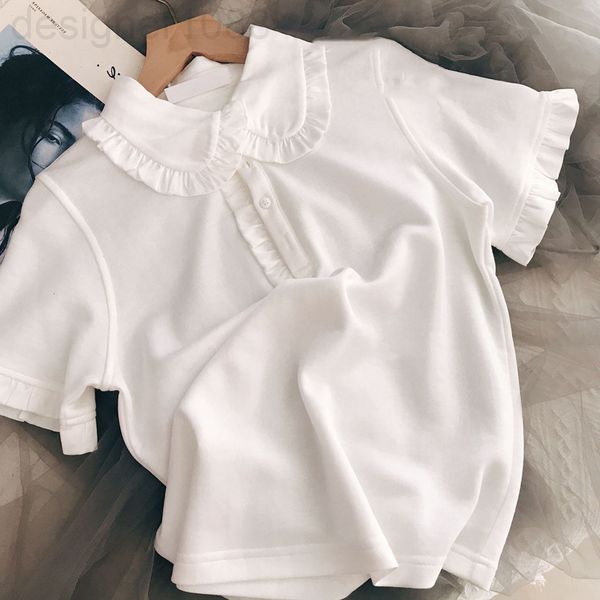 women's t-shirt designer summer new clothes doll collar korean fungus edge white lady xiaoxiangfeng wear short sleeved polo women'
women's t-shirt designer summer new clothes doll collar korean fungus edge white lady xiaoxiangfeng wear short sleeved polo women'