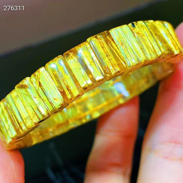 natural gold rutilated quartz bracelet bangle brazil woman 11.3x6.7x5mm clear rectangle beads wealthy aaaaaa, Silver
natural gold rutilated quartz bracelet bangle brazil woman 11.3x6.7x5mm clear rectangle beads wealthy aaaaaa, Silver