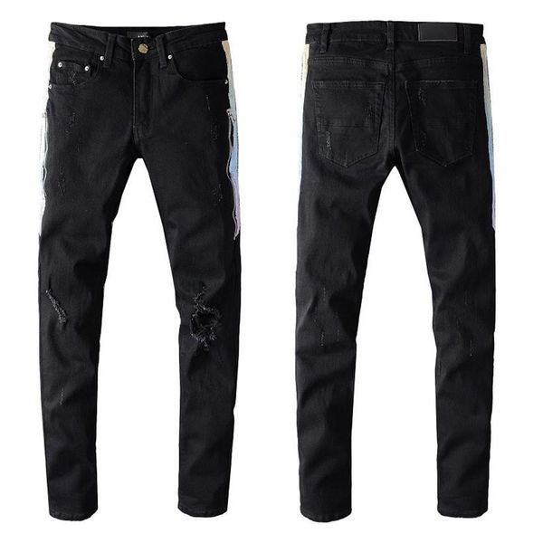new design mens designer jeans slimleg vintage fold black style hole fashion mens jeans slim motorcycle biker causal hip hop pants2393, Blue
new design mens designer jeans slimleg vintage fold black style hole fashion mens jeans slim motorcycle biker causal hip hop pants2393, Blue