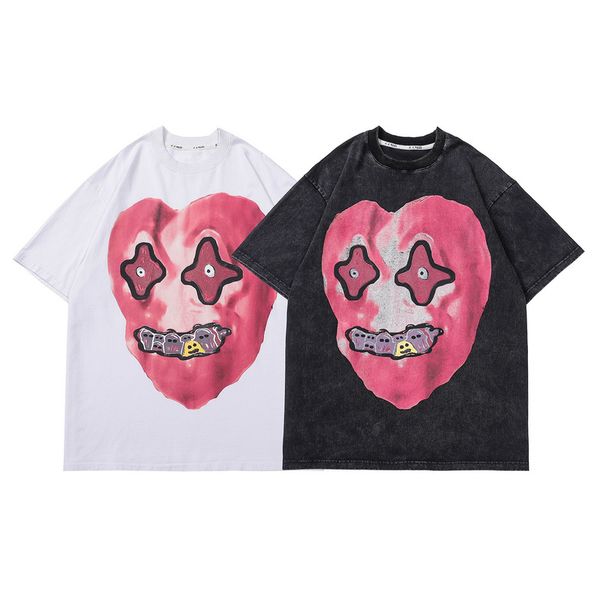 2022 summer new mens t-shirts fashion casual european and american style printed loose cotton round neck short sleeve cotton couple clothes, White;black
2022 summer new mens t-shirts fashion casual european and american style printed loose cotton round neck short sleeve cotton couple clothes, White;black