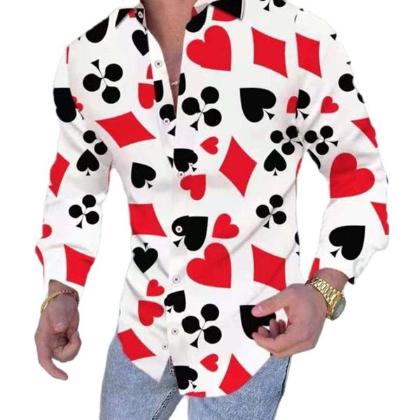 luxury casual shirt men slim fit print party club shirt luxury playing card printed shirt autumn men long sleeve patchwo, White;black
luxury casual shirt men slim fit print party club shirt luxury playing card printed shirt autumn men long sleeve patchwo, White;black