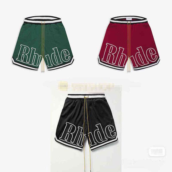 oversized rhude shorts new mesh fabric sports basketball pants casual high street men women drawstring pocket, White;black
oversized rhude shorts new mesh fabric sports basketball pants casual high street men women drawstring pocket, White;black