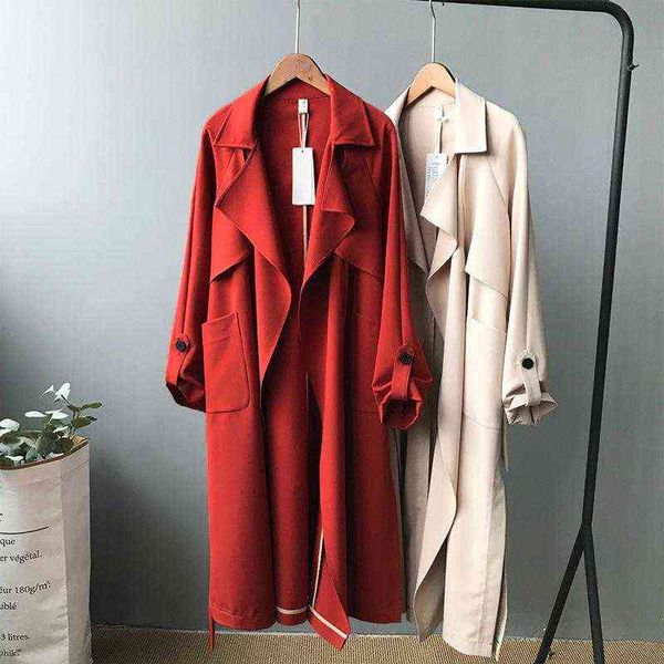 women's trench coats obrix female trendy light v-neck lapels full sleeve belt streetwear casual style outerwear for women t220809, Tan;black
women's trench coats obrix female trendy light v-neck lapels full sleeve belt streetwear casual style outerwear for women t220809, Tan;black