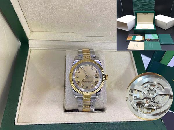 luxury man watch datejust sapphire glass 41mm day date presidential watches diamond bezel automatic mechanical stainless steel mens watches, Slivery;brown
luxury man watch datejust sapphire glass 41mm day date presidential watches diamond bezel automatic mechanical stainless steel mens watches, Slivery;brown
