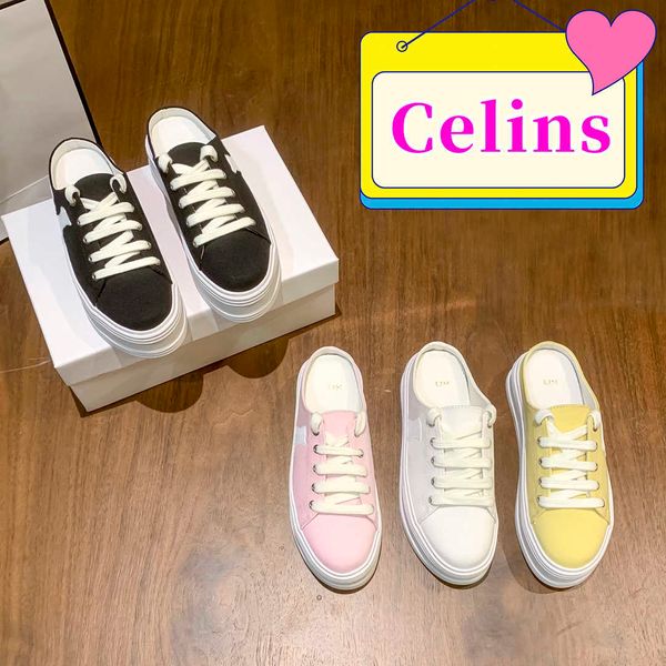 luxury celins designer slippers paris women sandal shoes triumphal arch jane low lace-up lambskin canvas platform open back mules optic, Black
luxury celins designer slippers paris women sandal shoes triumphal arch jane low lace-up lambskin canvas platform open back mules optic, Black