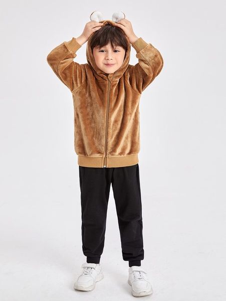 toddler boys polka dot embroidery 3d ear design hooded flannel jacket she, Blue;gray
toddler boys polka dot embroidery 3d ear design hooded flannel jacket she, Blue;gray