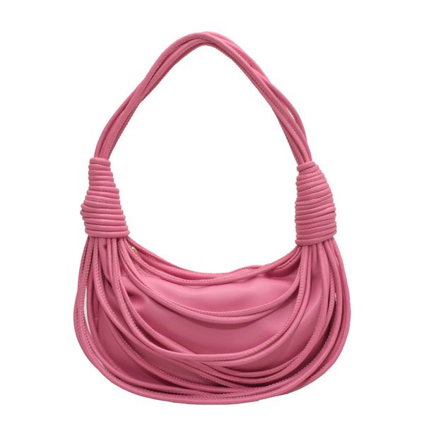designer cloud bag candy colors hand personalized braided rope woven moon one-shoulder bag in pu with cool style
designer cloud bag candy colors hand personalized braided rope woven moon one-shoulder bag in pu with cool style