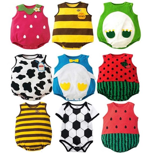 toddler baby newbron sleeveless romper crawling clothes cartoon football strawberry cow bee watermelon cute jumpsuit boys girls infants one, Blue
toddler baby newbron sleeveless romper crawling clothes cartoon football strawberry cow bee watermelon cute jumpsuit boys girls infants one, Blue