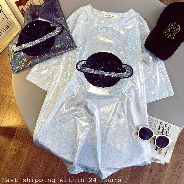 oversized tshirts for women summer korean fashion planet print sequined short sleeve t shirts designer clothes women luxury 0621, White
oversized tshirts for women summer korean fashion planet print sequined short sleeve t shirts designer clothes women luxury 0621, White
