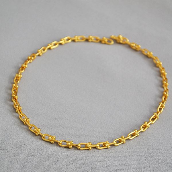 luxury u shape 18k gold choker necklace silver charm copper beauty jewelry for women chain necklaces, Golden;silver
luxury u shape 18k gold choker necklace silver charm copper beauty jewelry for women chain necklaces, Golden;silver