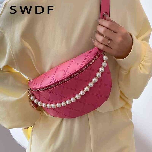 waist bags designer quilted women's packs fashion pink color fanny pack pu leather pearl chain shoulder for women brand sac 220422
waist bags designer quilted women's packs fashion pink color fanny pack pu leather pearl chain shoulder for women brand sac 220422