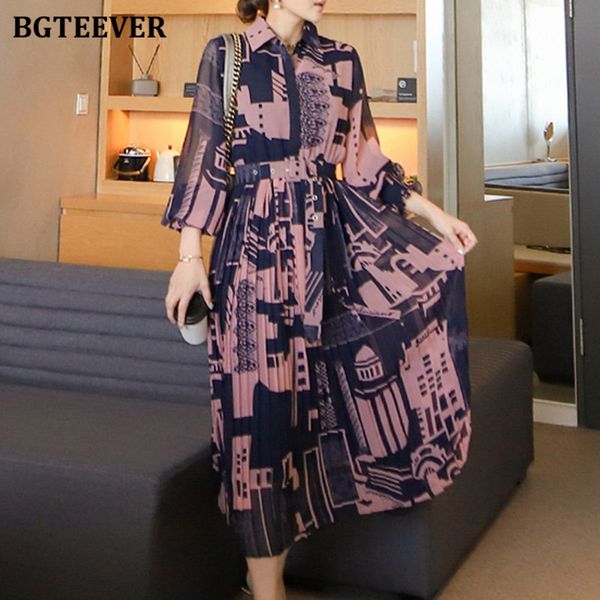 bgteever stylish chic lapel women pleated dress 2022 spring ladies vestidos long sleeve belted printed female a-line dress, Black;gray
bgteever stylish chic lapel women pleated dress 2022 spring ladies vestidos long sleeve belted printed female a-line dress, Black;gray