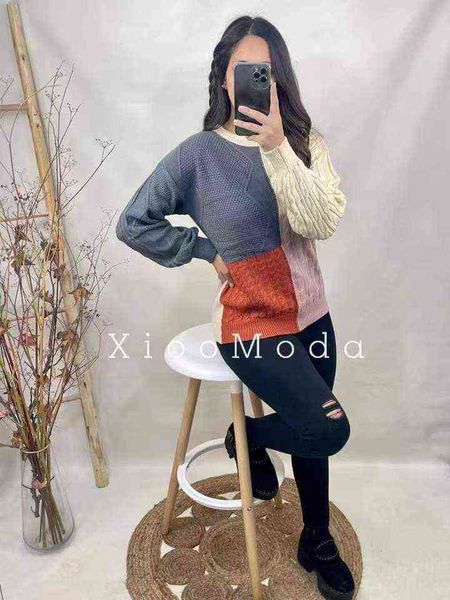 women's hoodies & sweatshirts sweater women's autumn and winter new patchwork lantern sleeve fried dough twist color matching, Black
women's hoodies & sweatshirts sweater women's autumn and winter new patchwork lantern sleeve fried dough twist color matching, Black