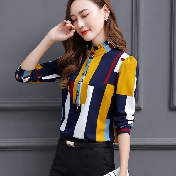 blouse women fashion long sleeve stand collar office shirt chiffon blouse shirt casual plus size blusas mujer de moda y200402, White
blouse women fashion long sleeve stand collar office shirt chiffon blouse shirt casual plus size blusas mujer de moda y200402, White