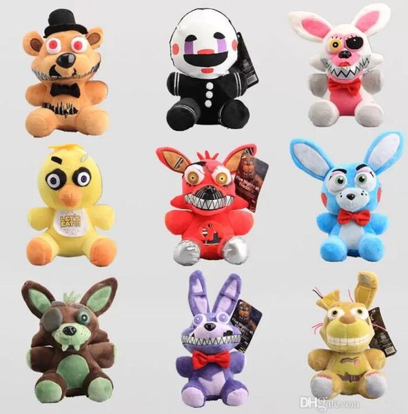 party favor 8inch 20cm 9pcs/lot plush dolls stuffed animals toy five nights at freddy fnaf fox bear bonnie kids gifts
party favor 8inch 20cm 9pcs/lot plush dolls stuffed animals toy five nights at freddy fnaf fox bear bonnie kids gifts