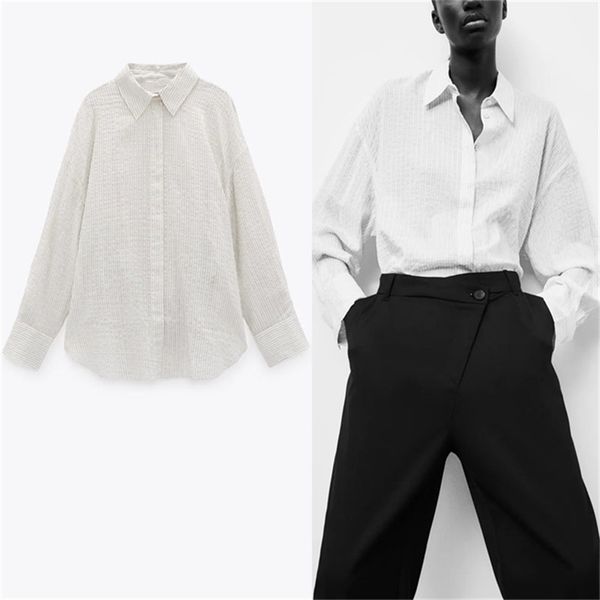 oversized striped shirt women long sleeve dropped shoulder asymmetric female chic back pleat vintage shirts 210524, White
oversized striped shirt women long sleeve dropped shoulder asymmetric female chic back pleat vintage shirts 210524, White