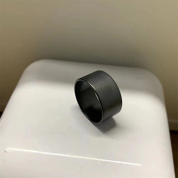 original frosted ceramic ring wide face does not fade high-quality simple personality black men's/women's fashion accessories, Silver
original frosted ceramic ring wide face does not fade high-quality simple personality black men's/women's fashion accessories, Silver