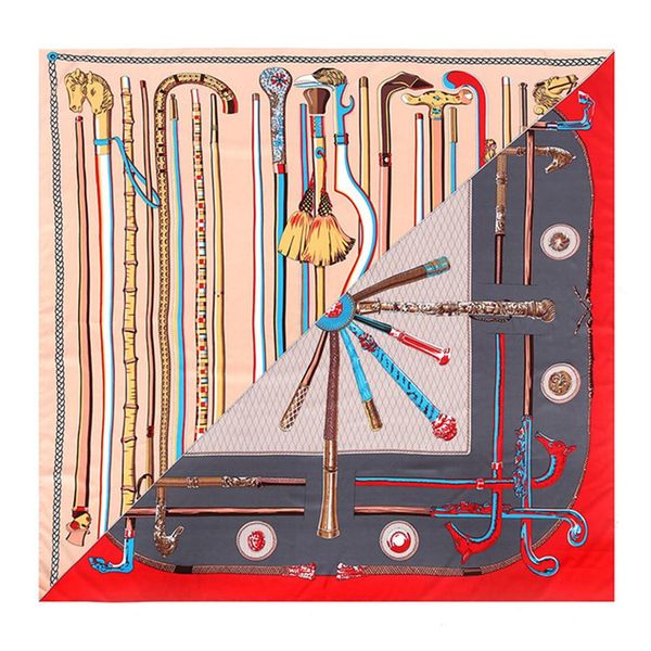 new twill silk scarf women mace printing square scarves fashion wraps female foulard large hijab big shawl neckerchief 130cm 130cm158c, Blue;gray
new twill silk scarf women mace printing square scarves fashion wraps female foulard large hijab big shawl neckerchief 130cm 130cm158c, Blue;gray