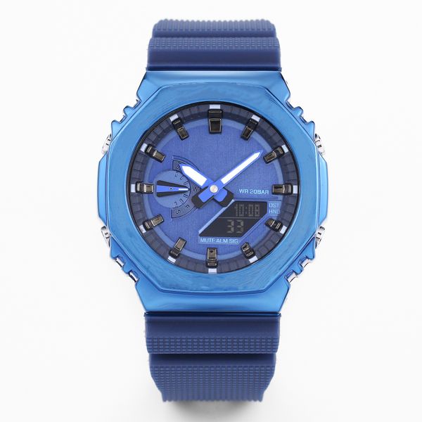 men's sports quartz digital 2100 watch waterproof world time full function led dual display blue model, Slivery;brown
men's sports quartz digital 2100 watch waterproof world time full function led dual display blue model, Slivery;brown