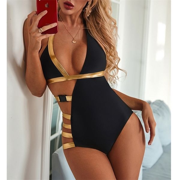 2020 new 1pc swimsuit women swimwear push up monokini bandage bathing suits hollow out swimsuit female swimming suit t200708, White;black
2020 new 1pc swimsuit women swimwear push up monokini bandage bathing suits hollow out swimsuit female swimming suit t200708, White;black