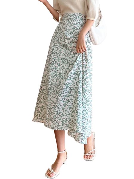 dazy ditsy floral print skirt a87s#, Black 
dazy ditsy floral print skirt a87s#, Black
