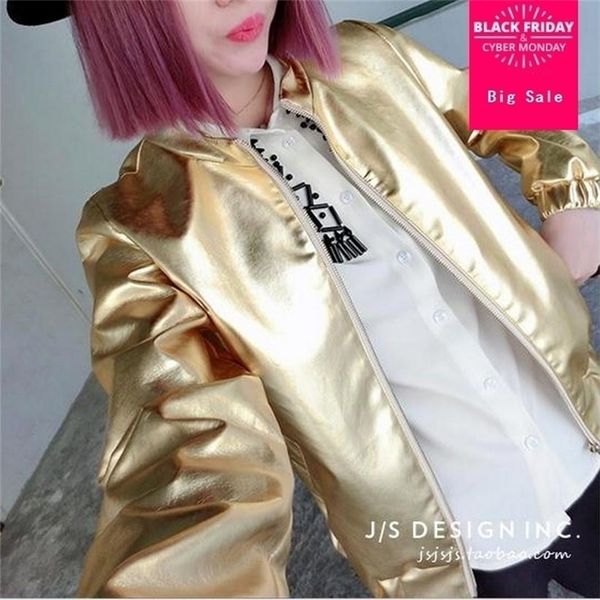wholesale new fashion harajuku europe solid gold silver color uniform coat female short paragraph jacket w547 t200111, Black;brown
wholesale new fashion harajuku europe solid gold silver color uniform coat female short paragraph jacket w547 t200111, Black;brown