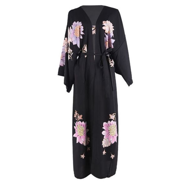 women's swimwear print bikini cover-ups black casual summer beach dress kimono femme kaftan plus size wear swimsuit cover up, White;black
women's swimwear print bikini cover-ups black casual summer beach dress kimono femme kaftan plus size wear swimsuit cover up, White;black