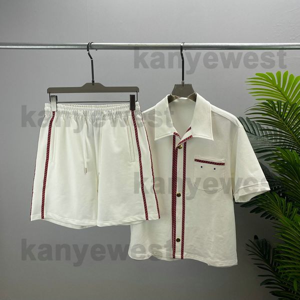 22ss europe mens tracksuits designer luxury contrast ribbon print shirts and shorts casual pocket embroidery letter printing tshirts, Gray
22ss europe mens tracksuits designer luxury contrast ribbon print shirts and shorts casual pocket embroidery letter printing tshirts, Gray
