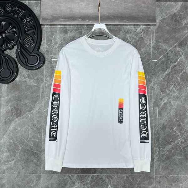 2022 early spring and summer ch croix red and white color matching bayonet sword printed long sleeve t-shirt for men and women, White;black
2022 early spring and summer ch croix red and white color matching bayonet sword printed long sleeve t-shirt for men and women, White;black