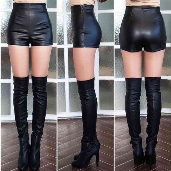 pu leather shorts ladies autumn and winter wear short leather high waist primer dk117 210331, White;black
pu leather shorts ladies autumn and winter wear short leather high waist primer dk117 210331, White;black