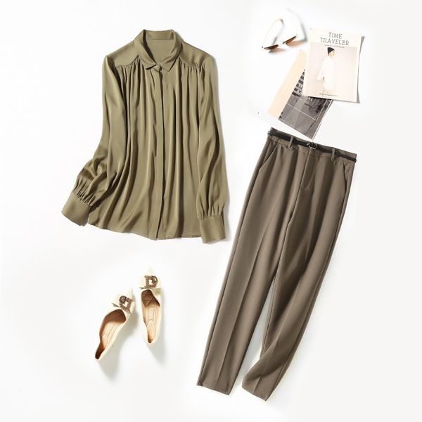women's blouses & shirts shenzhen high-end women's silk double qiao cardigan long sleeve mulberry autumn versatile shirt wjb9, White
women's blouses & shirts shenzhen high-end women's silk double qiao cardigan long sleeve mulberry autumn versatile shirt wjb9, White