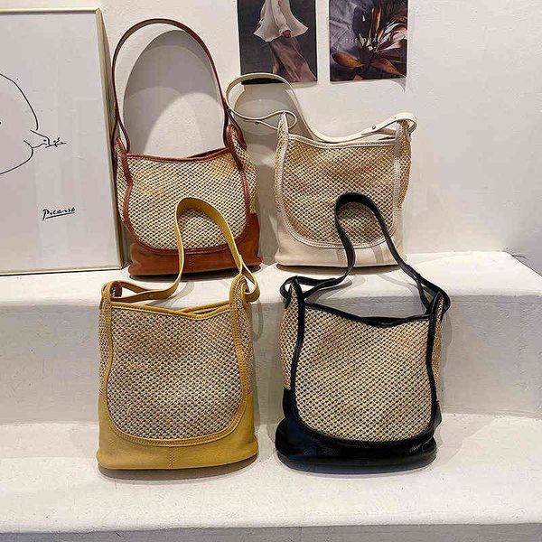 summer bag popular women's fashion straw woven portable one shoulder mother and son messenger bag 220614
summer bag popular women's fashion straw woven portable one shoulder mother and son messenger bag 220614