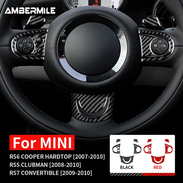 ambermile carbon fiber for mini cooper hardr56 clubman r55 r57 accessories interior car steering wheel button cover sticker
ambermile carbon fiber for mini cooper hardr56 clubman r55 r57 accessories interior car steering wheel button cover sticker