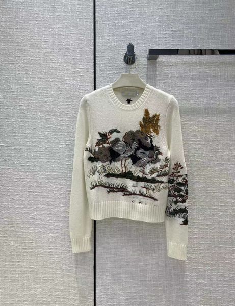 2022 autumn milan runway sweaters o neck long sleeve women's sweaters high end jacquard pullover designer sweater 0724-5, White;black
2022 autumn milan runway sweaters o neck long sleeve women's sweaters high end jacquard pullover designer sweater 0724-5, White;black