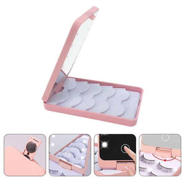 empty false lashes storage case with 360 degree rotation led mirror valentine day christmas gifts for women
empty false lashes storage case with 360 degree rotation led mirror valentine day christmas gifts for women