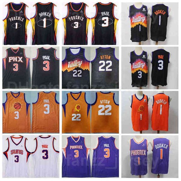 men basketball chris paul jersey 3 devin booker 1 deandre ayton 22 for sport fans team color black purple orange white breathable pure cotto, Black;red
men basketball chris paul jersey 3 devin booker 1 deandre ayton 22 for sport fans team color black purple orange white breathable pure cotto, Black;red