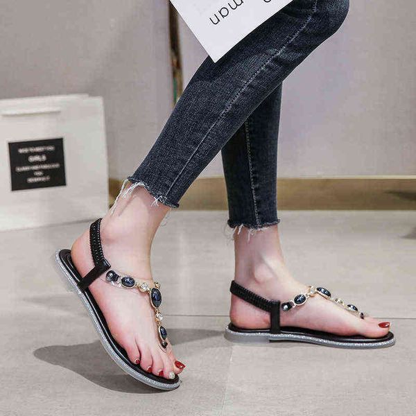 2022 new net red transparent sandals women wear sandals outside in summer women's, Black 
2022 new net red transparent sandals women wear sandals outside in summer women's, Black
