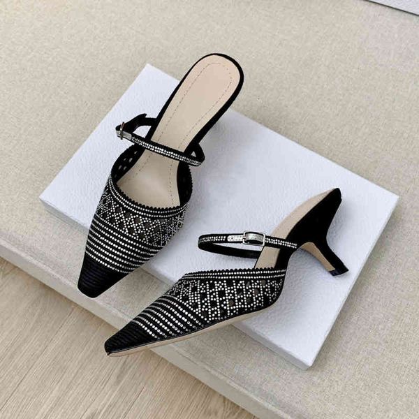 dress shoes woman shoes size33-44 genuine leather mules high heel mesh pumps crystal designer pointed toe summer, Black
dress shoes woman shoes size33-44 genuine leather mules high heel mesh pumps crystal designer pointed toe summer, Black