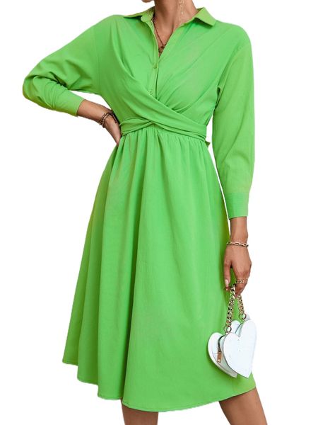 surplice neck tie back dress v8zu#, Black;gray
surplice neck tie back dress v8zu#, Black;gray