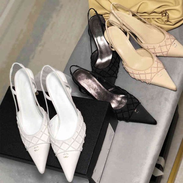 sandals spring beaded pearl small fragrance cat heel pointed high shoes women's satin baotou thin sandals ywjw, Black
sandals spring beaded pearl small fragrance cat heel pointed high shoes women's satin baotou thin sandals ywjw, Black
