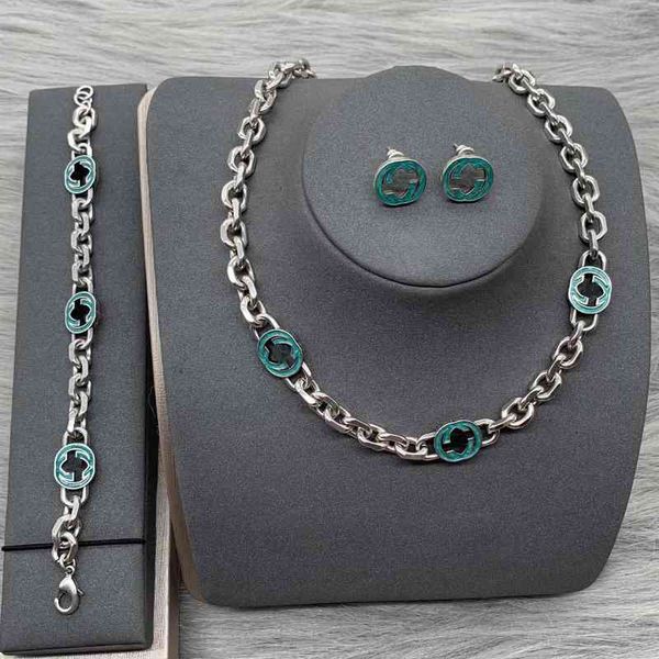 ancient new style temperament necklace fashion versatile leisure trend earrings bracelet necklace set female, Silver
ancient new style temperament necklace fashion versatile leisure trend earrings bracelet necklace set female, Silver