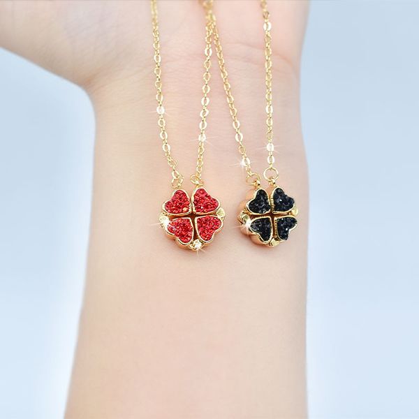 creative magnetic folding heart shape -leaf clover pendant necklace new fashion design lucky jewelry party gift, Silver
creative magnetic folding heart shape -leaf clover pendant necklace new fashion design lucky jewelry party gift, Silver