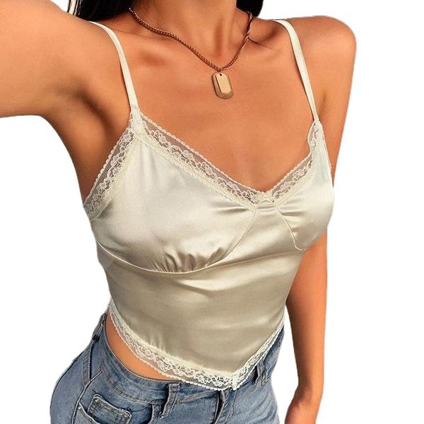 women's tanks & camis women summer v-neck camisole girls fashion irregular hem lace splicing sleeveless midriff-baring for dating s 30n, White
women's tanks & camis women summer v-neck camisole girls fashion irregular hem lace splicing sleeveless midriff-baring for dating s 30n, White