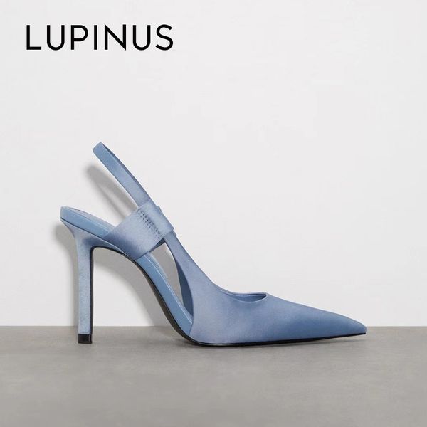 lupinus fashion thin heels women sandals french pointed toe mules silk high for wedding party dress 220721, Black
lupinus fashion thin heels women sandals french pointed toe mules silk high for wedding party dress 220721, Black